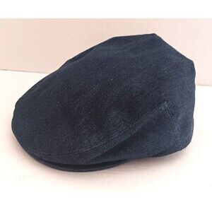 LEVI'S Dk Denim Flat Brim Newsboy Cap L/XL